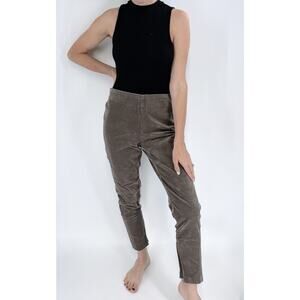 Lauren Ralph Lauren Gray Corduroy Straight‑Leg Pants Size 12